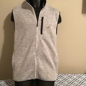 😎 #19, NAUTICAL, NWT, large, see photos, gray with blue collar